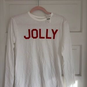 Crewcuts White Shirt with Red Print